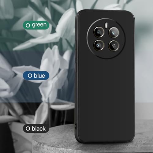 WOW IMAGINE Back Cover for Realme Narzo 70 | Narzo 70 Pro | 12 Plus | P1 5G | Slim Soft Rubberised Case | Inner Velvet Fabric Lining | Matte Silicone Flexible Mobile Case | Camera Protection - Black(FROM INDIA FAAZ) - View 4 of 6