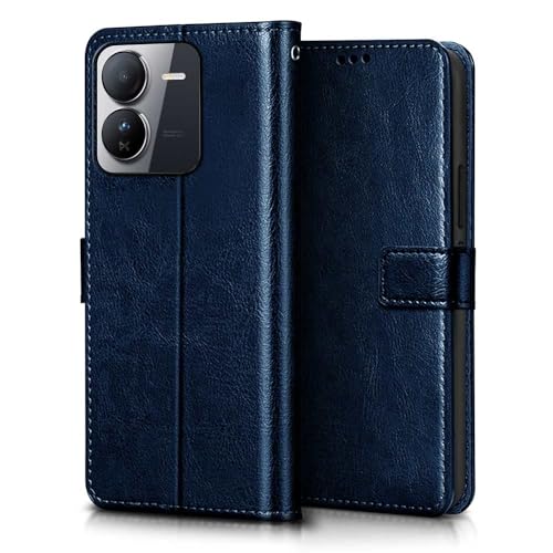 WOW IMAGINE Shock Proof Flip Cover Back Case Cover for iQOO Z9 5G (Flexible | Leather Finish | Card Pockets Wallet &amp; Stand | Blue) (FROM INDIA FAAZ) - View 3 of 6
