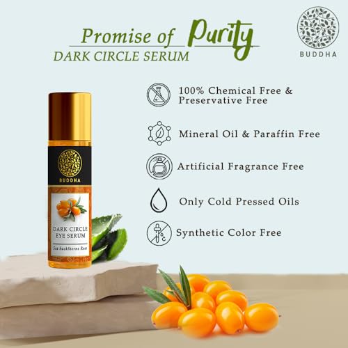 Buddha Natural Dark Circle Eye Serum (10 ml) - Helps Get Bright, Youthful Eyes, Reduces Dark Circles - 100% Chemical-Free(FROM INDIA)JEZ - View 5 of 6