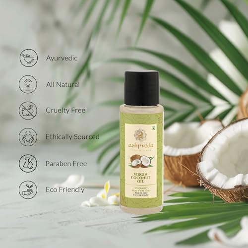 Ashpveda Virgin Coconut Oil for Long, Strong &amp; Gorgeous Hair | Essential Ayurvedic Herb Enriched Fragrance Oil for Men and Women (100ML)(FROM INDIA)JEZ - View 5 of 6