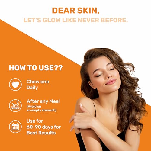 Mypro Sport Nutrition Glow Skin Gummeis | with Glutathione&amp;hyaluronic Acid,sea Buckthorn,vitamin C &amp; E | to Support Healthier&amp;youthful Skin Health | Natural Orange Flavoured for Men&amp;women-30 Gummies (FROM INDIA)SAB - View 4 of 7