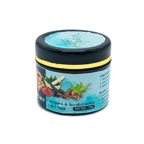 WINNIES CANDOR Oily Skincare Facepack &amp; Scrub Combo 2-in-1 Pack, 15g (FROM INDIA)SAB - View 2 of 7