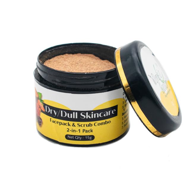 WINNIES CANDOR Dry/Dull Skincare Facepack &amp; Scrub Combo 2-in-1 Pack, 15g (FROM INDIA)SAB - View 6 of 6