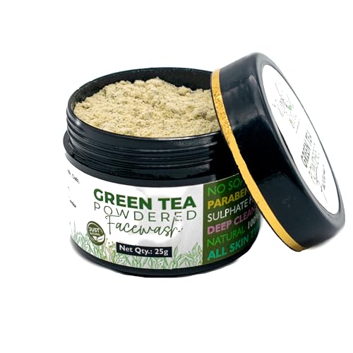 WINNIES CANDOR Green Tea Powdered Face Wash for Bright and Clear Skin Facewash, 25g (FROM INDIA)SAB - View 4 of 6