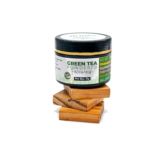 WINNIES CANDOR Green Tea Powdered Face Wash for Bright and Clear Skin Facewash, 25g (FROM INDIA)SAB - View 5 of 6