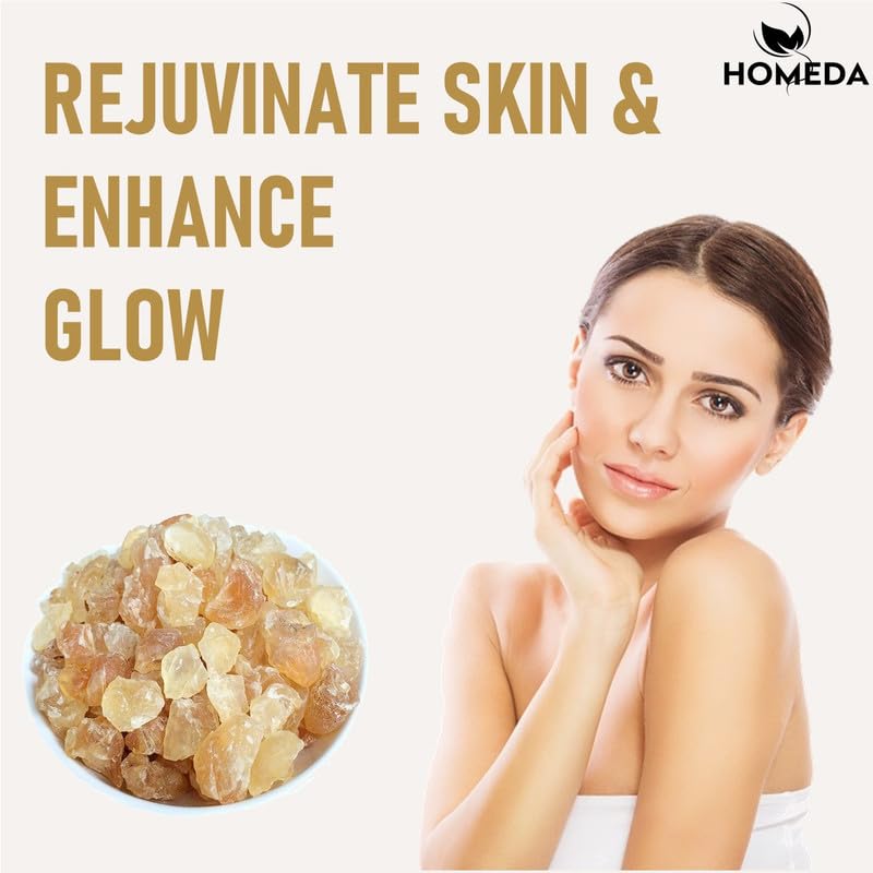 Homeda Gond Katira Pure Organic 100 gm, Almond Gum Badam Pisin Organic, Edible Gum Gond Katira 100gm, Tragacanth gum, Katora Gum Crystals Badam Gondh for Summer, Badam Banka, White Almonds (100 grams) (FROM INDIA) NUSS - View 4 of 7