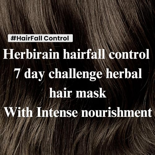 HERBIRAIN Hairfall Control Hair Mask in Just 7 days 500 ml | Suitable For All Hair Types| Both For Men &amp; Women| Enriched With Wheat Protein, Rosemary and Flaxseed extract (FROM INDIA) NUSS - View 2 of 6
