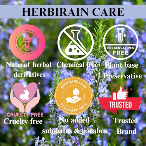 HERBIRAIN Hairfall Control Hair Mask in Just 7 days 500 ml | Suitable For All Hair Types| Both For Men &amp; Women| Enriched With Wheat Protein, Rosemary and Flaxseed extract (FROM INDIA) NUSS - View 6 of 6