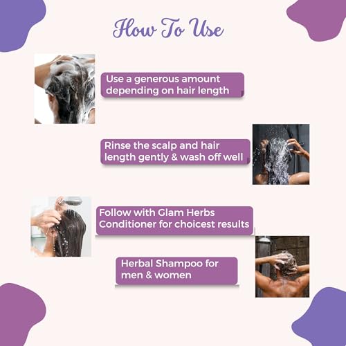 GLAM HERBS Herbal Onion Shampoo with Aloevera and Flax Seed 200ml| Hair Cleanser|Promotes Hair Growth| Strengthen Hair Follicles| Prevents Hairfall|Paraben and Sulphate Free Shampoo(FROM INDIA)JEZ - View 6 of 6