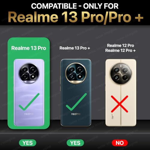 WOW IMAGINE Shock Proof Flip Cover Back Case for Realme 13 Pro 5G | Realme 13 Pro Plus 5G (Magnetic Button Flip Case | Wallet Pockets &amp; Stand | Leather Finish | Alder Brown) (FROM INDIA FAAZ) - View 2 of 7