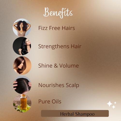 GLAM HERBS Argan Oil Shampoo with Jojoba Oil | Controls Hair Fall &amp; Promotes Hair Growth | Anti Dandruff shampoo &amp; Dry Scalp, Mild Daily, Frizz Free, Shiny and for Damage Hair (200 ml) (Pack of 2)(FROM INDIA)JEZ - View 5 of 7