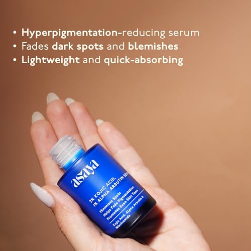 Asaya 2% Kojic Acid Serum with 1% Alpha Arbutin | Targets Blemishes, Dark Spots | Even Skin Tone Solution | Antioxidant Rich, Hyperpigmentation-Fading Formula | For all skin types | 30 ml (FROM INDIA)SAB - View 4 of 6