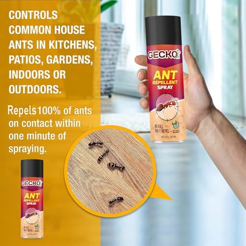 Shadow Securitronics Herbal Ant Repellent Spray 200ml | Baby-Safe, Pet-Friendly Anti-Ant Spray for Home &amp; Kitchen | Effective Red Ant Repellent | Pack of 1 - View 5 of 6