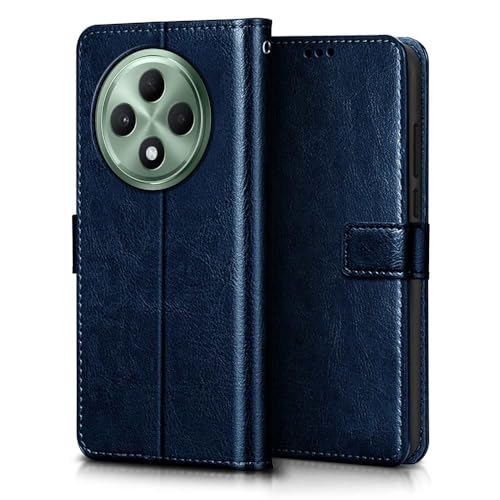 WOW IMAGINE Shock Proof Flip Cover Back Case Cover for Oppo F27 5G (Flexible | Leather Finish | Card Pockets Wallet &amp; Stand | Blue) (FROM INDIA FAAZ) - View 3 of 6