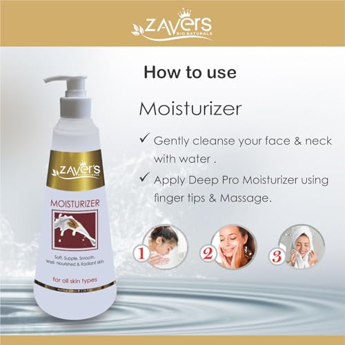 Zavers Skin Moisturizer Lotion to Achieve Soft, Supple and Soothed Skin with Our Premium Formula - Well-Nourished &amp; Perfect Daily Hydration for All Skin Types. Non-Greasy &amp; Fast-Absorbing, 500 ml(FROM INDIA)JEZ - View 3 of 3