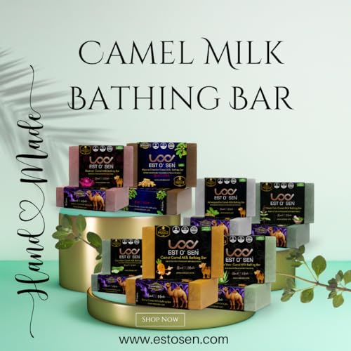 Estosen Pure Camel Milk Papaya Hand made soap, Camel Milk,PapayaPowder &amp; Oil Flavoured, 100% Organic, Paraben Free, Sulphate Free, No Synthetic Colours(FROM INDIA)JEZ - View 6 of 6