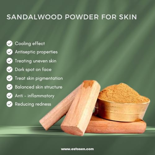 Estosen Handmade Sandalwood Goat Milk Premium soap, 100% Sandalwood Powder, Fresh Goat Milk, Cold Pressed Coconut oil, Glycerin, Vitamin C , Aloe vera oil, Almond Oil, Olive Oil, Fragrance oil, and Essential Oi.&amp; Lye, 100%Paraben Free, Sulphate Free(FROM INDIA)JEZ, - View 7 of 7