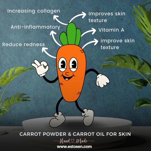 Estosen Handmade Goat milk, Carrot seed oil &amp; Carrot powder Premium Soap 100% organic Cold-pressed coconut oil, Glycerin, Vitamin C, carrot powder, carrot seed oil, Aloe vera oil, almond oil, Goat milk, fragrance oil,  (FROM INDIA) JEZ - View 3 of 7