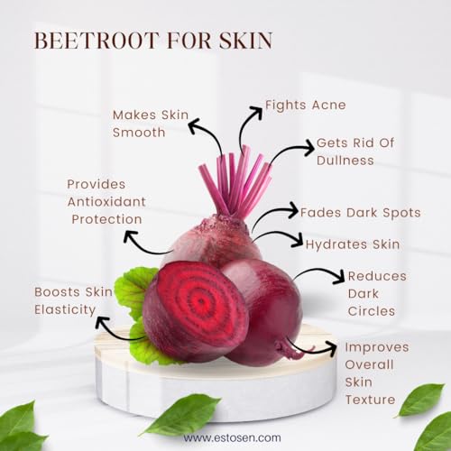 Estosen Beetroot Veg Glycerin Hand made Premium Soap - 100% organic - Organic Cucumber Powder &amp; oil - Veg Glycerin - Cold Pressed Coconut oil -100%Paraben - Free -Sulphate Free - No Synthetic Colours(FROM INDIA)JEZ - View 4 of 7