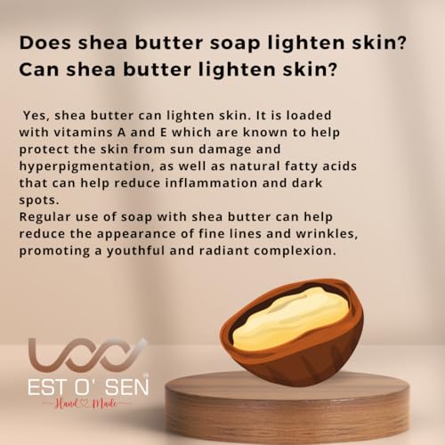 Estosen Menthol Shea Butter Premium Hand made Soap - 100% organic - Shea Butter - Peppermint oil - Veg Glycerin - Cold Pressed Coconut oil -100% Paraben - Free -Sulphate Free - No Synthetic Colours(FROM INDIA)JEZ - View 7 of 7