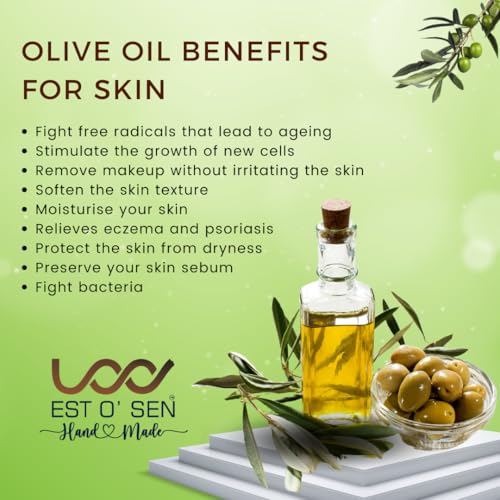 Estosen Olive oil Menthol Premium Hand-made soap - 100% organic - Olive oil - Peppermint oil - Veg Glycerin - Cold Pressed Coconut oil -100% Paraben - Free -Sulphate Free - No Synthetic Colours(FROM INDIA)JEZ - View 4 of 7