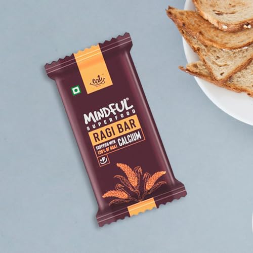 EAT Anytime Gluten Free Ragi Millet Granola Energy Healthy Snack Bars Loaded with Calcium, 300 g (12 x 25g) (FROM DUBAI)SAM - View 4 of 6