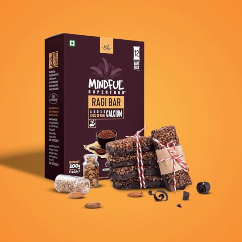 EAT Anytime Gluten Free Ragi Millet Granola Energy Healthy Snack Bars Loaded with Calcium, 300 g (12 x 25g) (FROM DUBAI)SAM - View 6 of 6