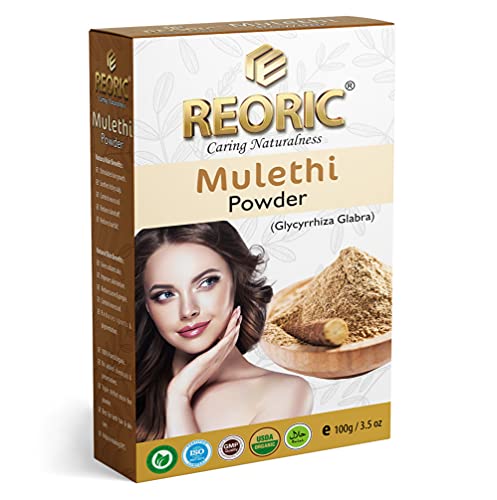 Reoric organic mulethi powder for face and kaolin clay powder|kaolin clay powder for face |mulethi powder for face |mulethi powder organic |licorice root powder(200g, Pack of 2) (FROM INDIA)SAB - View 2 of 7