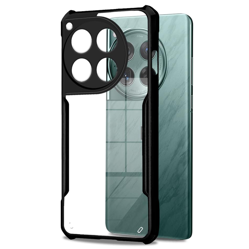 Fashionury Shockproof Crystal Clear Back Cover Case for OnePlus 12 5G | Protective Design | 360 Degree Protection | Transparent Back Cover Case for OnePlus 12 5G (PC, TPU | Black Bumper) (FROM INDIA FAAZ) - Shop at Colombo Mall