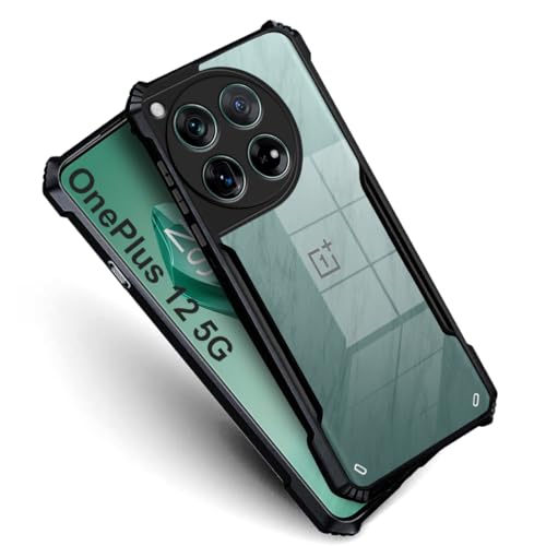 Fashionury Shockproof Crystal Clear Back Cover Case for OnePlus 12 5G | Protective Design | 360 Degree Protection | Transparent Back Cover Case for OnePlus 12 5G (PC, TPU | Black Bumper) (FROM INDIA FAAZ) - View 2 of 6