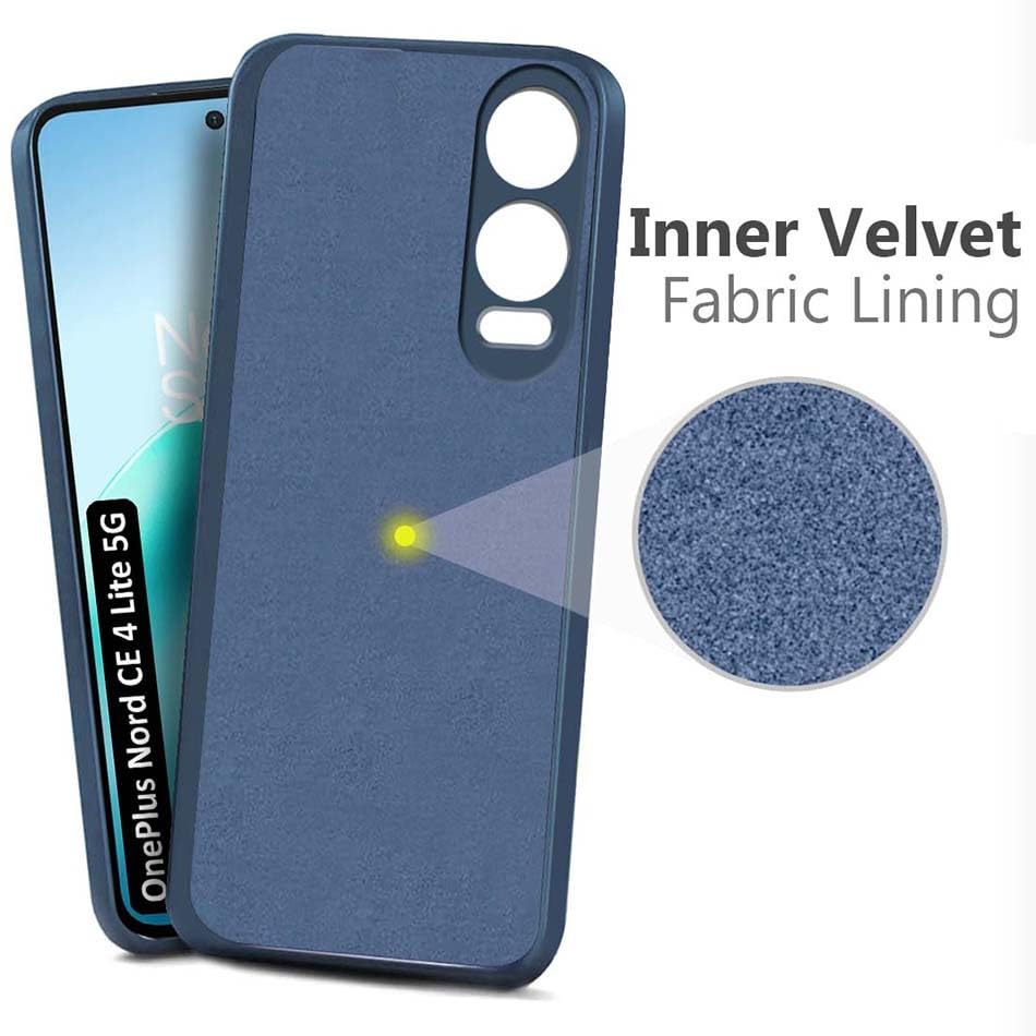 Fashionury Back Cover for OnePlus Nord CE 4 Lite 5G | Camera Bump Protection | Matte Soft Silicon Flexible | All Side Shock Proof Rubberised Back Case Cover for OnePlus Nord CE 4 Lite 5G (Blue) (FROM INDIA FAAZ) - View 5 of 6