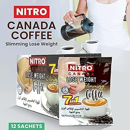 NITRO CANADA SLIMMING COFFEE LOSE WEIGHT 7 IN 1 ( 15G. * 12 SACHETS) - Shop at Colombo Mall