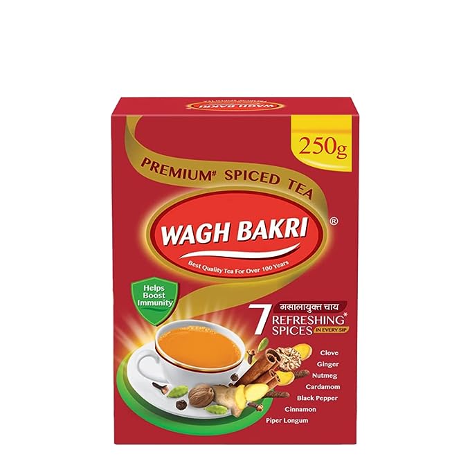 Wagh Bakri® Premium Spiced Tea | With 7 Refreshing Spices 250 g - Shop at Colombo Mall