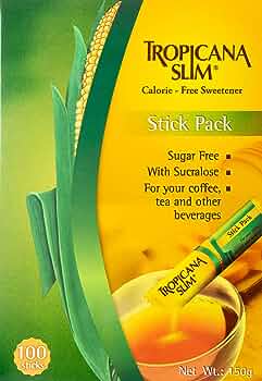 Tropicana Slim Calorie Free Sweetener, 50 Sticks, 75g - View 2 of 2