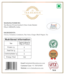 The Tea Heaven | Tea Gift - Masala Chai Whole Leaf Tea 150 Grams 50 Cups | Ginger Cardamom Cinnamon Cloves Star Anise Black Pepper | Double Lid Moisture Proof Container (150 Grams, Gold Moisture Proof Container) - View 5 of 5