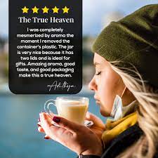 The Tea Heaven | Tea Gift - Masala Chai Whole Leaf Tea 150 Grams 50 Cups | Ginger Cardamom Cinnamon Cloves Star Anise Black Pepper | Double Lid Moisture Proof Container (150 Grams, Gold Moisture Proof Container) - View 3 of 5