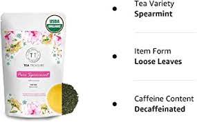 Tea Treasure Spearmint Herbal Tea 100gm | Spearmint Tea for PCOS, PCOD, Unwanted Hair | Spearmint Tea Loose Leaves | Boosts Immunity | Reduces Stress | Rich in Antioxidants | Aids Digestion - View 3 of 3