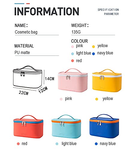 FLYNGO Solid 14 Cms Cosmetic Pouch(M_Light Pink) - View 2 of 2