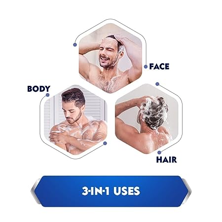 NIVEA MEN Pure Impact Purifying + Minerals Shower Gel. Body, Face & Hair. (250ml) - View 4 of 4