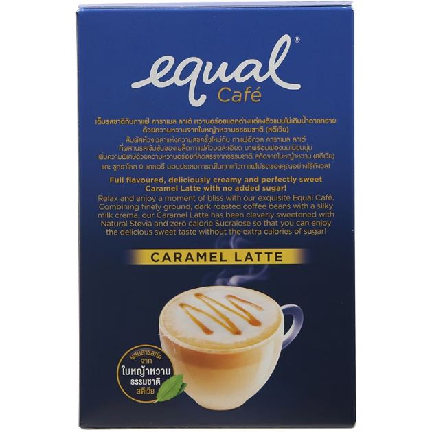 Equal Cafe No Sugar Added Caramel Latte Sweetend with Stevia Leaf Extract (150g) - View 3 of 3