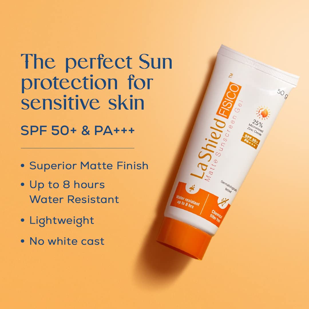 La Shield Fisico SPF 50+ & PA+++ Mineral Based Sunscreen Gel | Lightweight | Transparent | Water Resistant, 50 Grams - View 2 of 2
