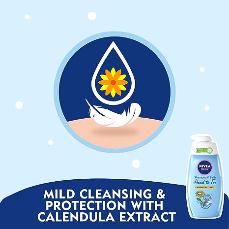 NIVEA BABY Shampoo & Bath Head to Toe Calendula Extract (200ml) - View 5 of 5
