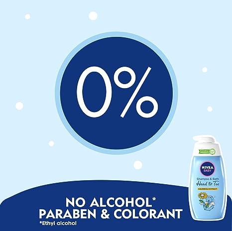 NIVEA BABY Shampoo & Bath Head to Toe Calendula Extract (200ml) - View 3 of 5