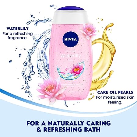 NIVEA Fresh Shower Waterlily & Oil Naturally caring & refreshing. (250ml) - View 2 of 3