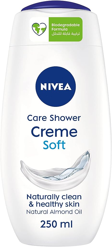 NIVEA Body Wash Creme Soft naturally clean & healthy skin natural almound oil. (250ml) - View 2 of 5