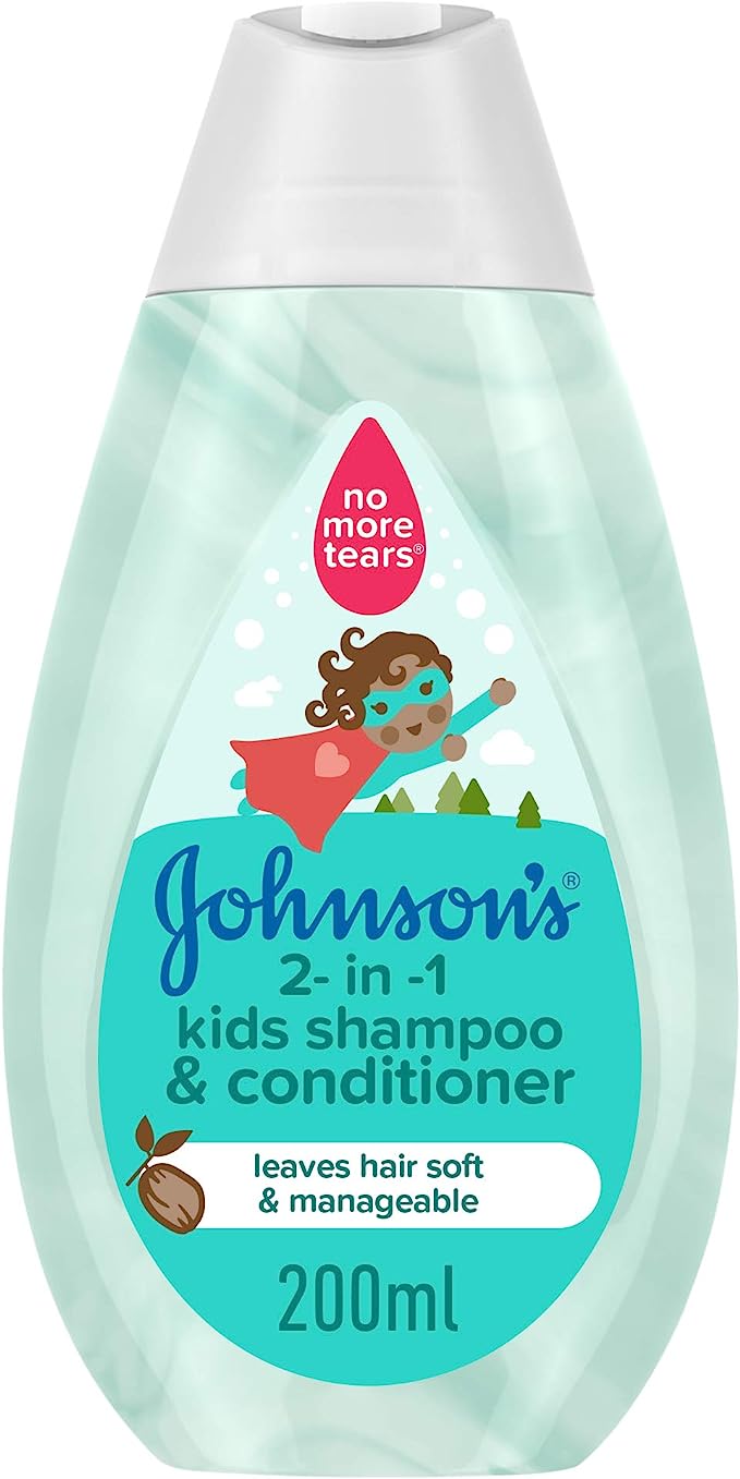 Johnson's 2 in 1 Kids Shampoo & Conditioner leaves hair soft & manageable (200ml) - View 2 of 4