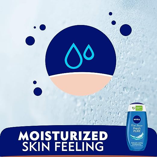 NIVEA Fresh Shower Fresh Pure Naturally caring & refreshing Natural Sea minerals. (250ml) - View 5 of 6