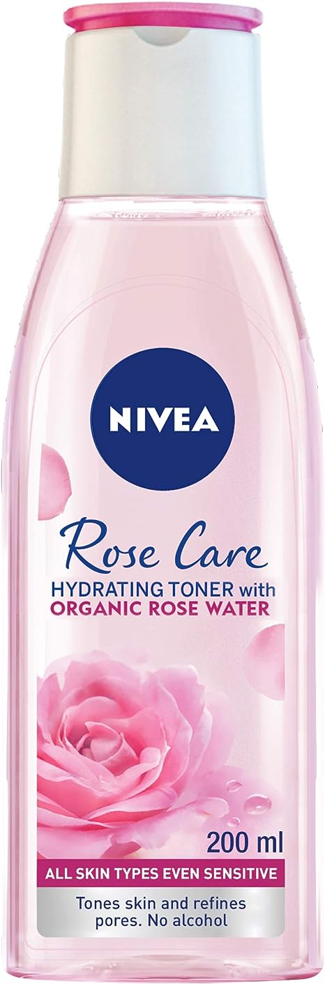 NIVEA Rose Care Face Hydrating Toner with Organic Rose Water all Skin Types Even Sensitive. (200ml) - View 2 of 4