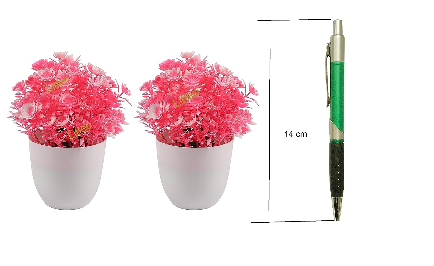 Litleo Set of 2 Great for Home Or Office Decoration or Birthday Mini Pink Table top Bonsai - View 2 of 2