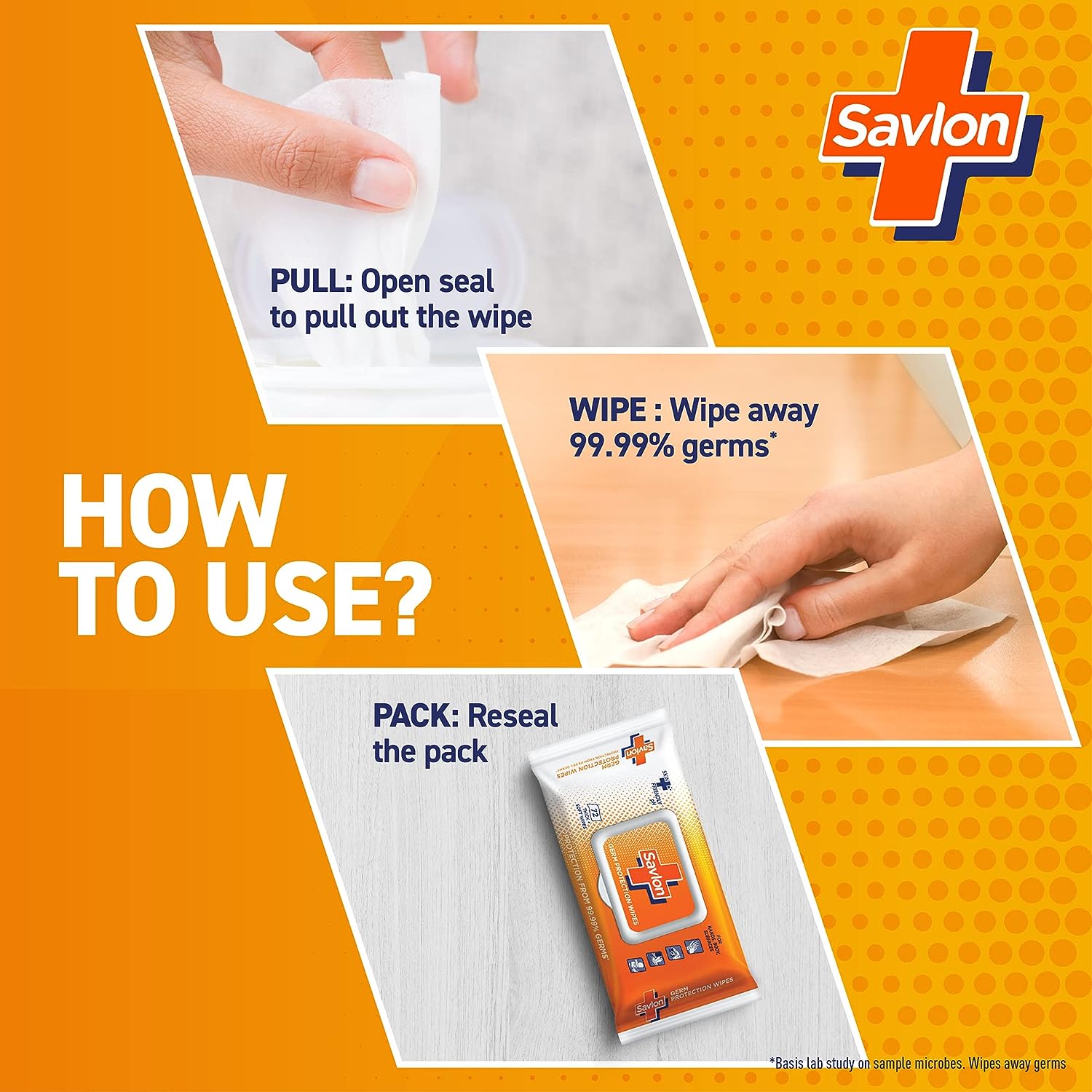 Savlon Germ Protection Multipurpose Thick & Soft Wet Wipes With Fliptop Lid - 72 Wipes Multi Purpose - View 2 of 2